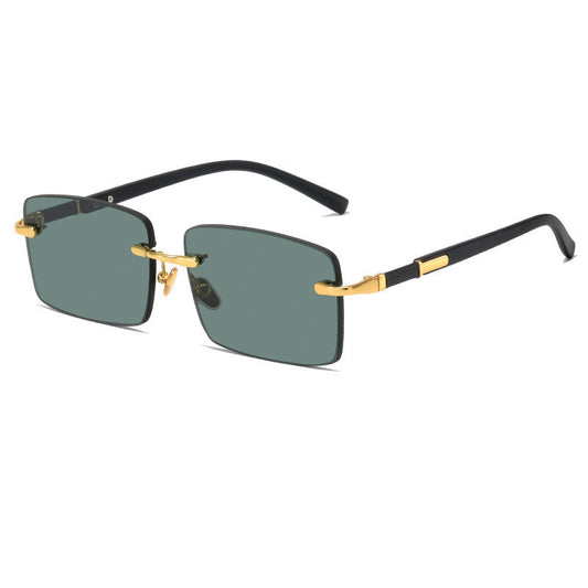 Rimless Crystal Sunglasses